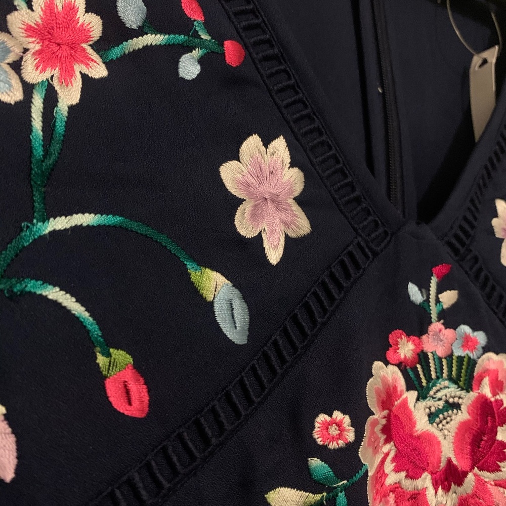 ASOS Maternity Navy Floral Midi Dress - Picture 6 of 9
